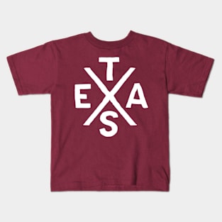 Cool Texas Branding Cowboy Souvenir USA Typography Gift Kids T-Shirt